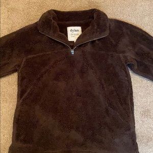 Brown fuzzy pullover